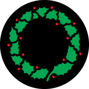 84436 Christmas Wreath Green and Red