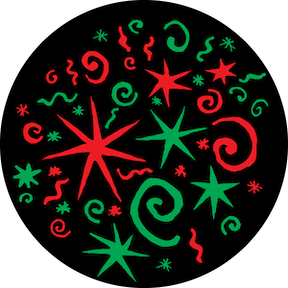 84440 Party Time Green and Red