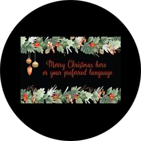 86821 Holiday Garland with Custom Text