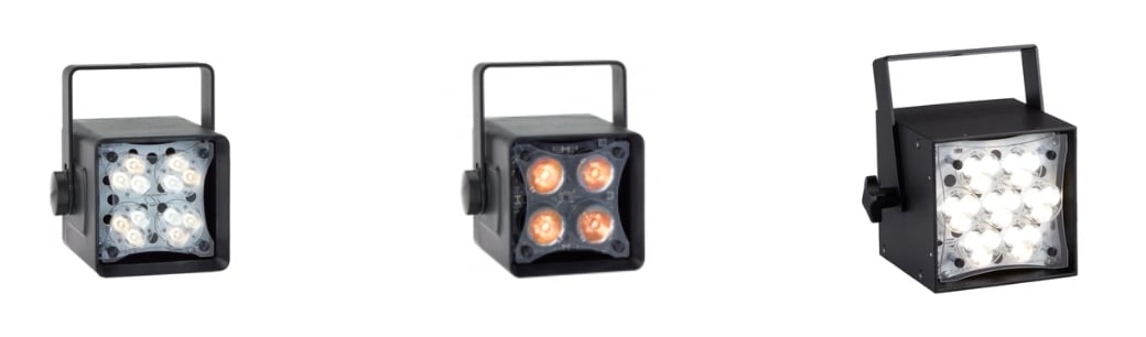 Rosco Miro Cube and Braq Cube fixtures.