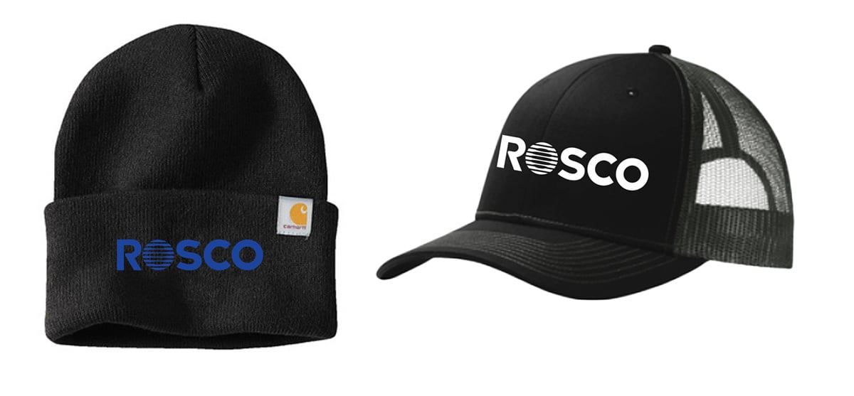 Rosco Carhartt Watch Cap and a Rosco trucker hat from the Rosco Merch store.