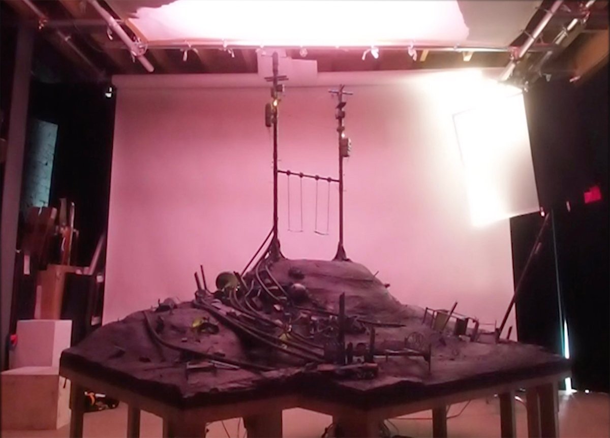 Daniel Morgan's stop motion lighting setup for the short film The Dying World.