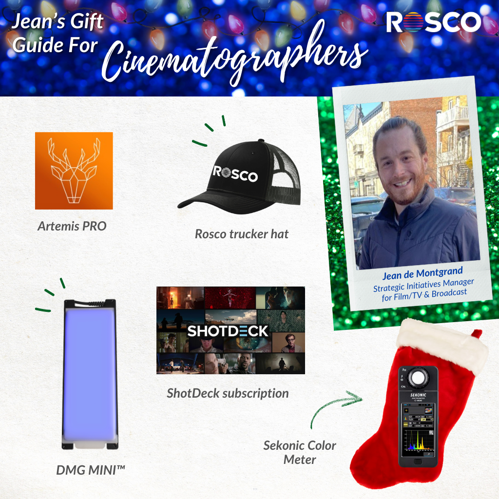 Jean de Montgrand’s Rosco gift guide for cinematographers.