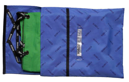 A Rosco ChromaFly inside a water-resistant bag.