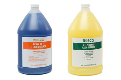 Rosco’s All Purpose and Heavy Duty Floor Cleaners.