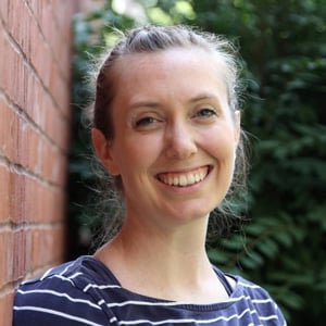 Portrait of scenic artist Bridgette Dennett.