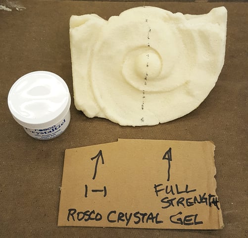 Rosco CrystalGel tested on acanthus leaf.