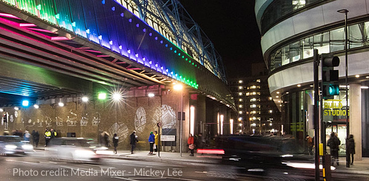 New light unveiled on Westminster Bridge Road.