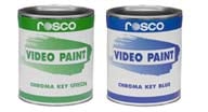 Rosco Chroma Key Green Paint in one-quart cans - perfect for small green screens.