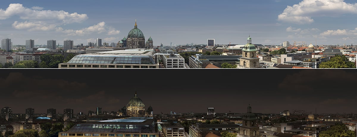Day/Night image files of Berlin, Germany that were used to create the Day/Night Custom SoftDrop for the film I’m Your Man.