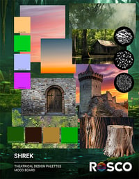 Rosco Theatrical Design Palettes Shrek Moodboard thumbnail