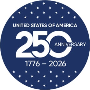 Rosco gobo 2026 250 Anniversary one color