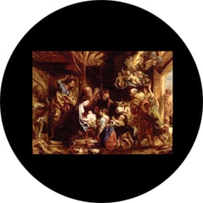 86805 Nativity Scene Painting